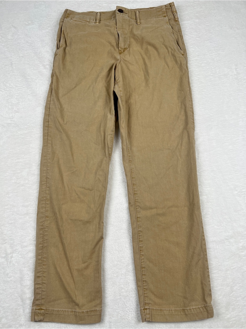 American Eagle Next Level Flex Straight Khaki Pants Tan 30x30